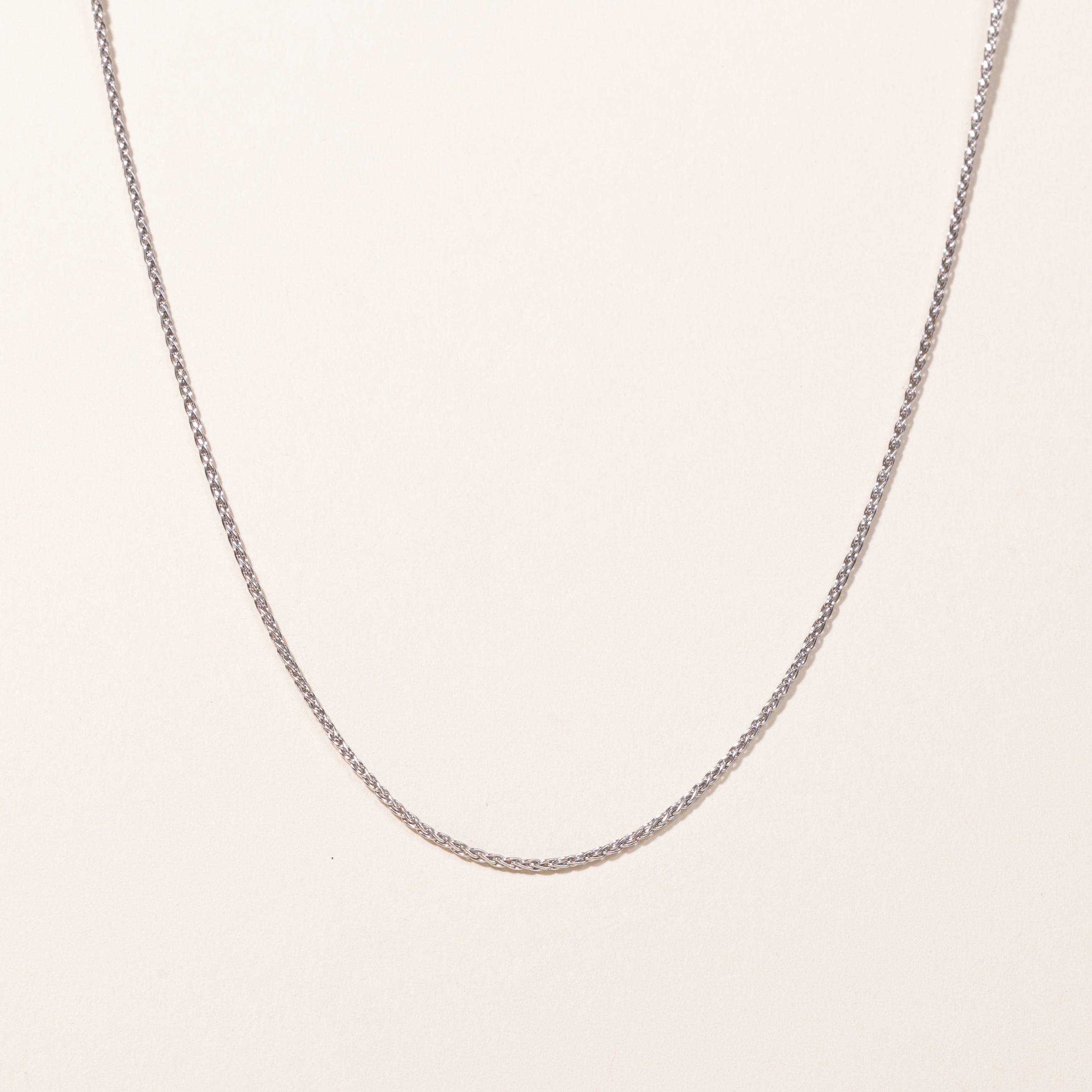 14k White Gold Chain | 16"
