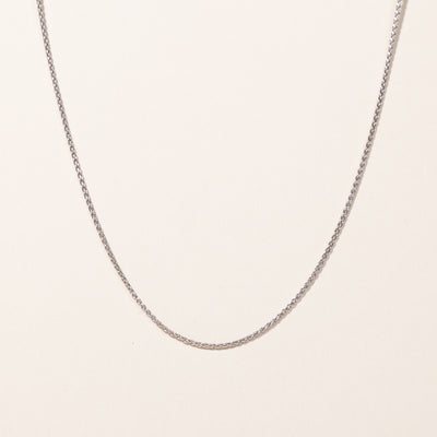 14k White Gold Chain | 16