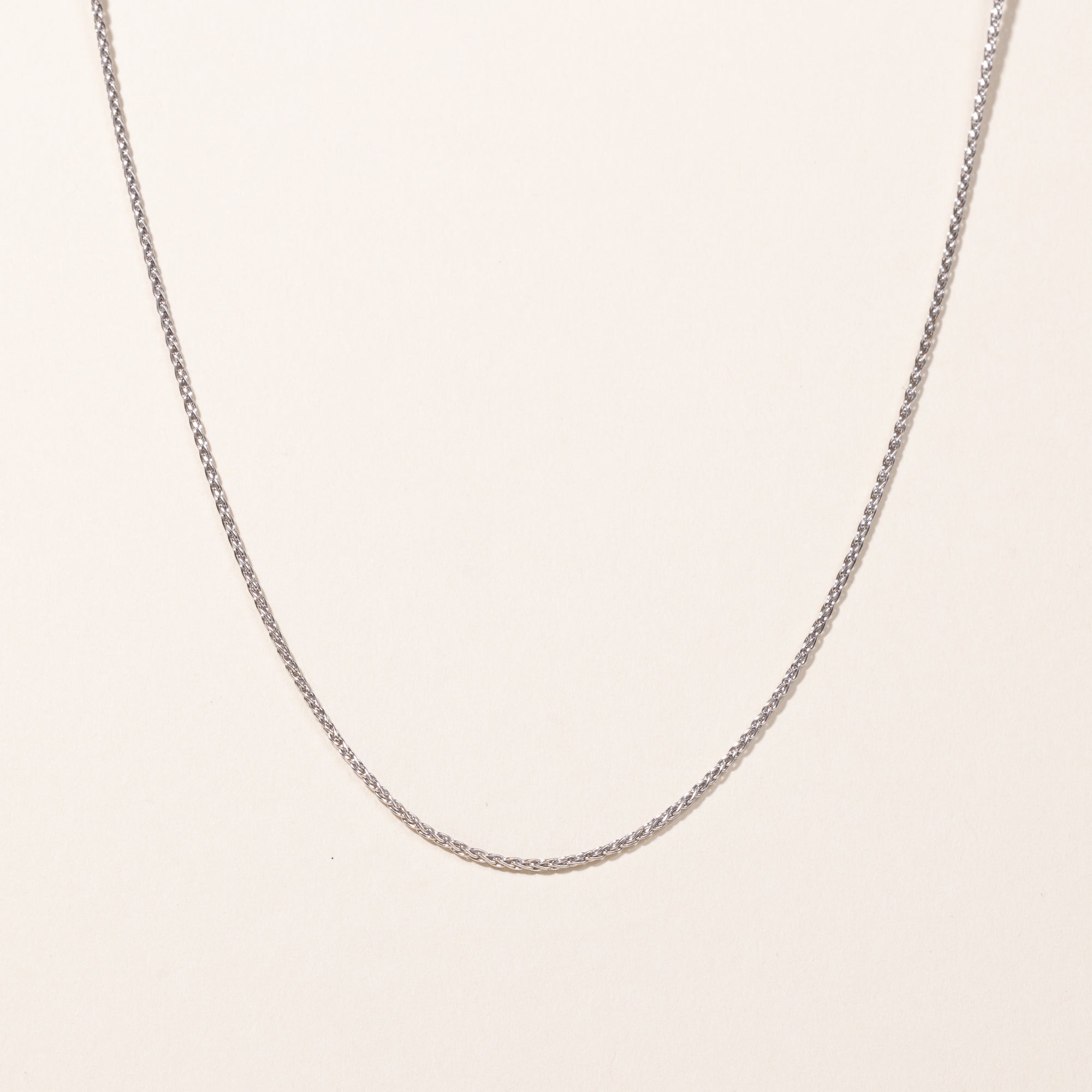 14k White Gold Chain | 16