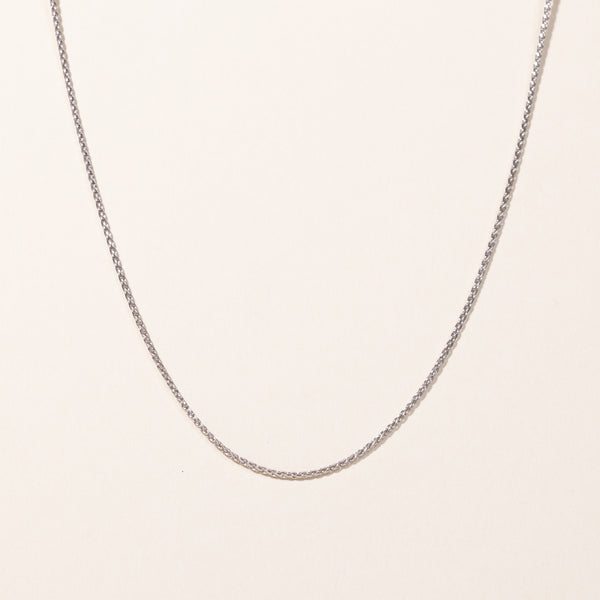 14k White Gold Chain | 16