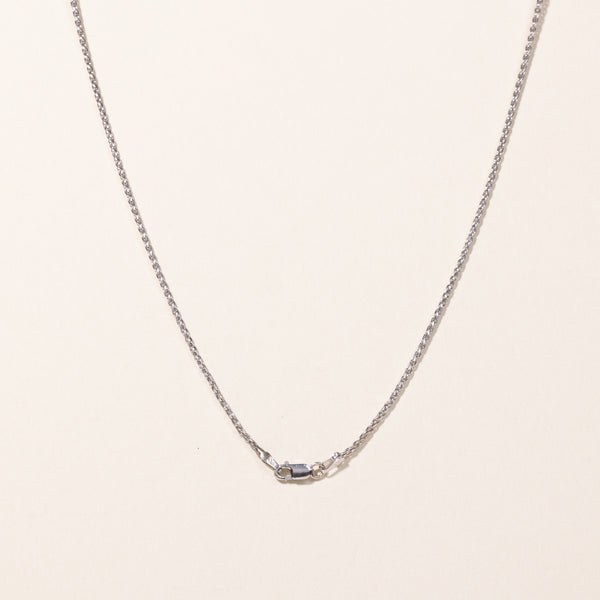 14k White Gold Chain | 16