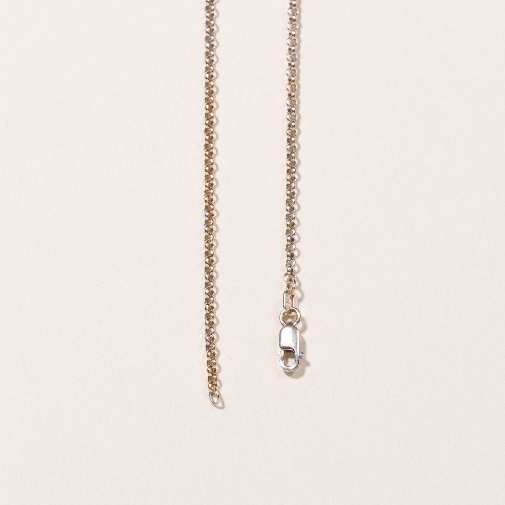 18k White Gold Rolo Chain | 24