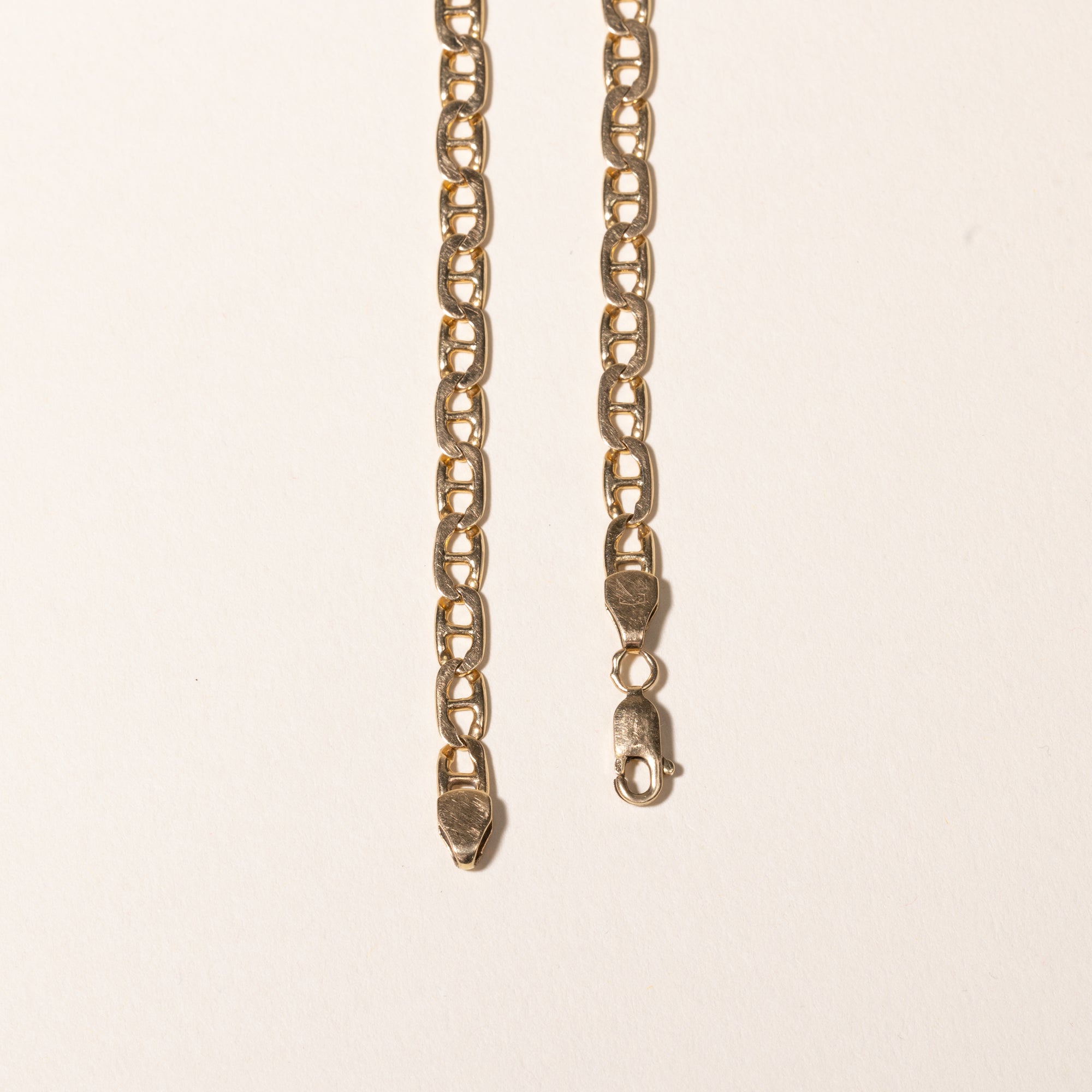 14k Yellow Gold Anchor Chain Bracelet | 8