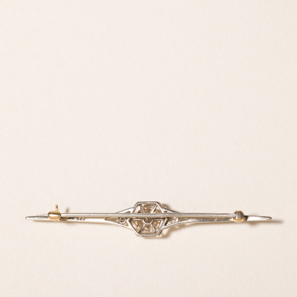 Edwardian Era Diamond Brooch | 0.12 ct |