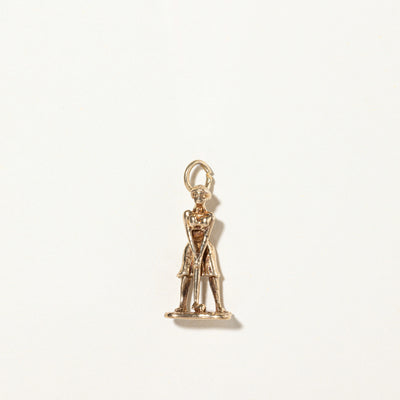 10k Yellow Gold Golfer Charm |