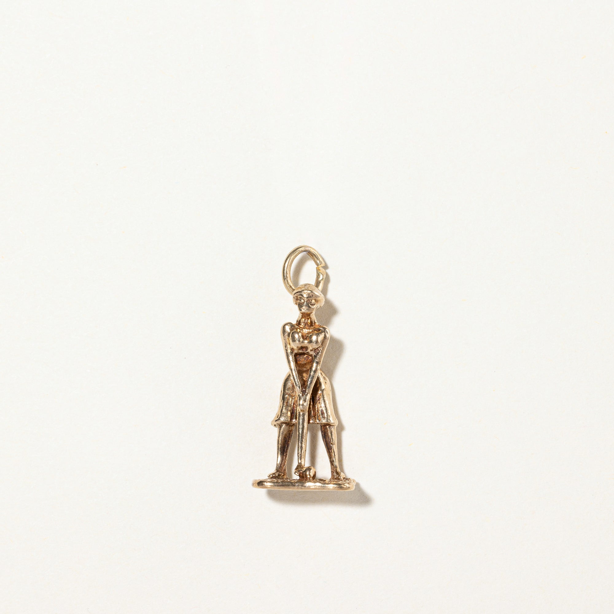 10k Yellow Gold Golfer Charm |