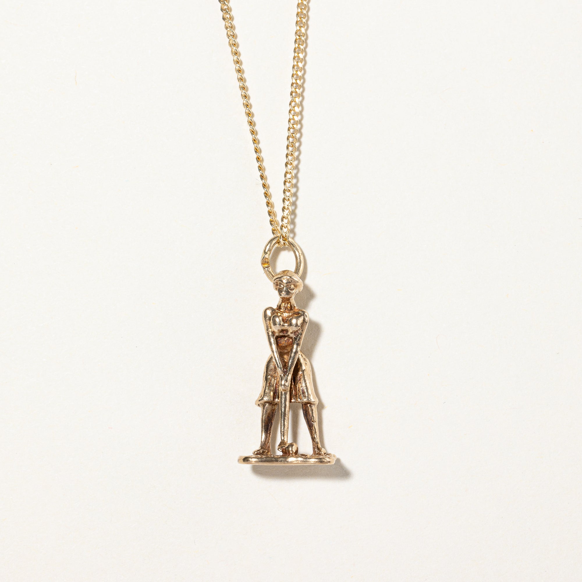 10k Yellow Gold Golfer Charm |