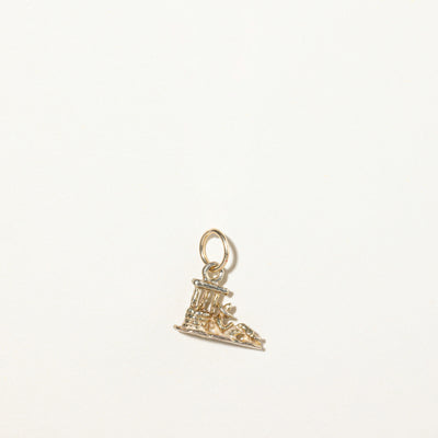 10k Yellow Gold Person & Well Charm |