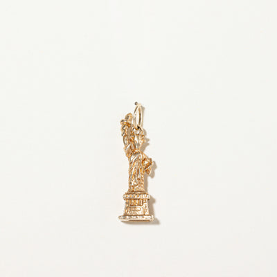 14k Yellow Gold Statue of Liberty Charm