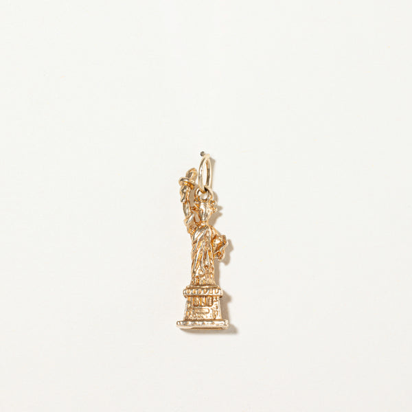 14k Yellow Gold Statue of Liberty Charm