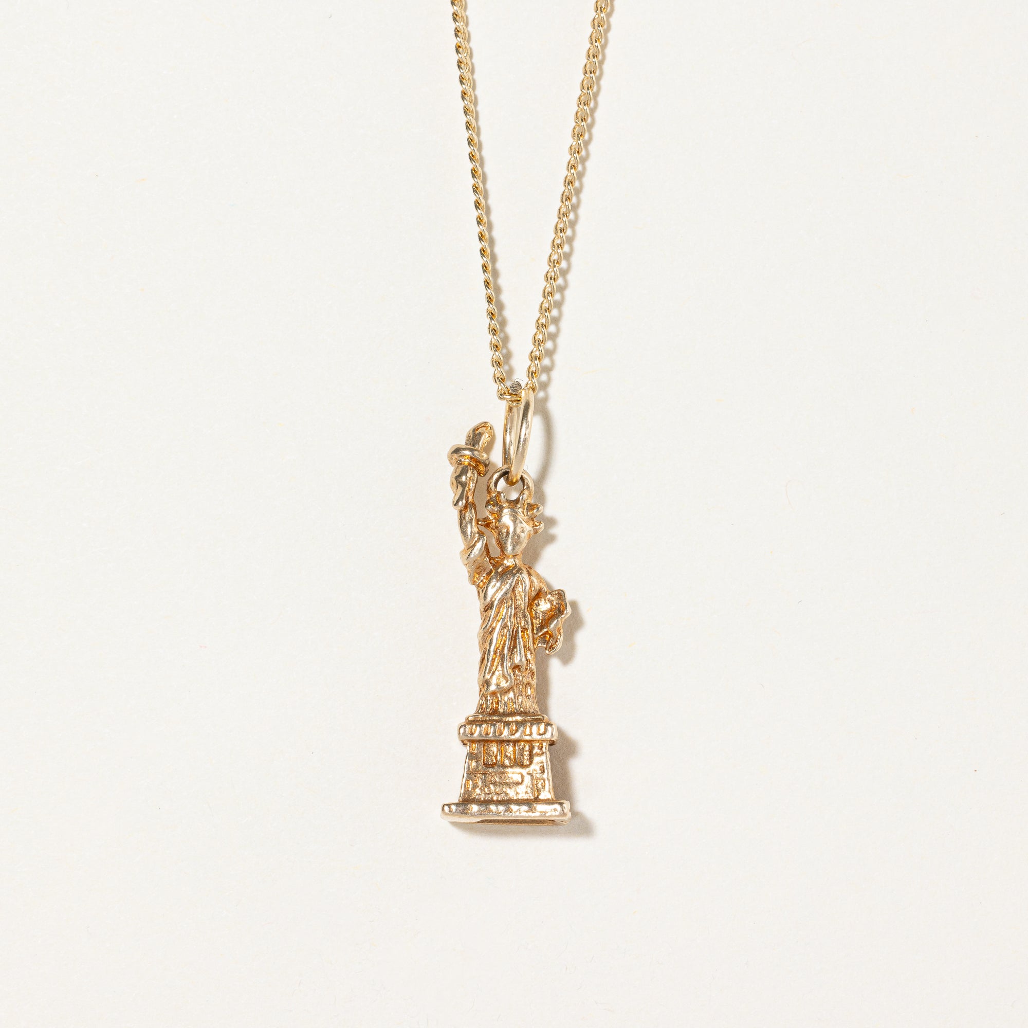 14k Yellow Gold Statue of Liberty Charm