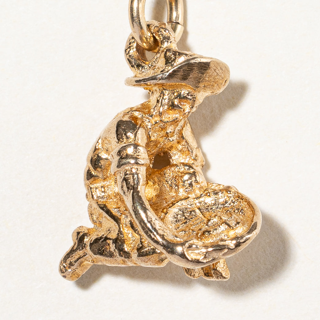 10k Yellow Gold Panner Charm