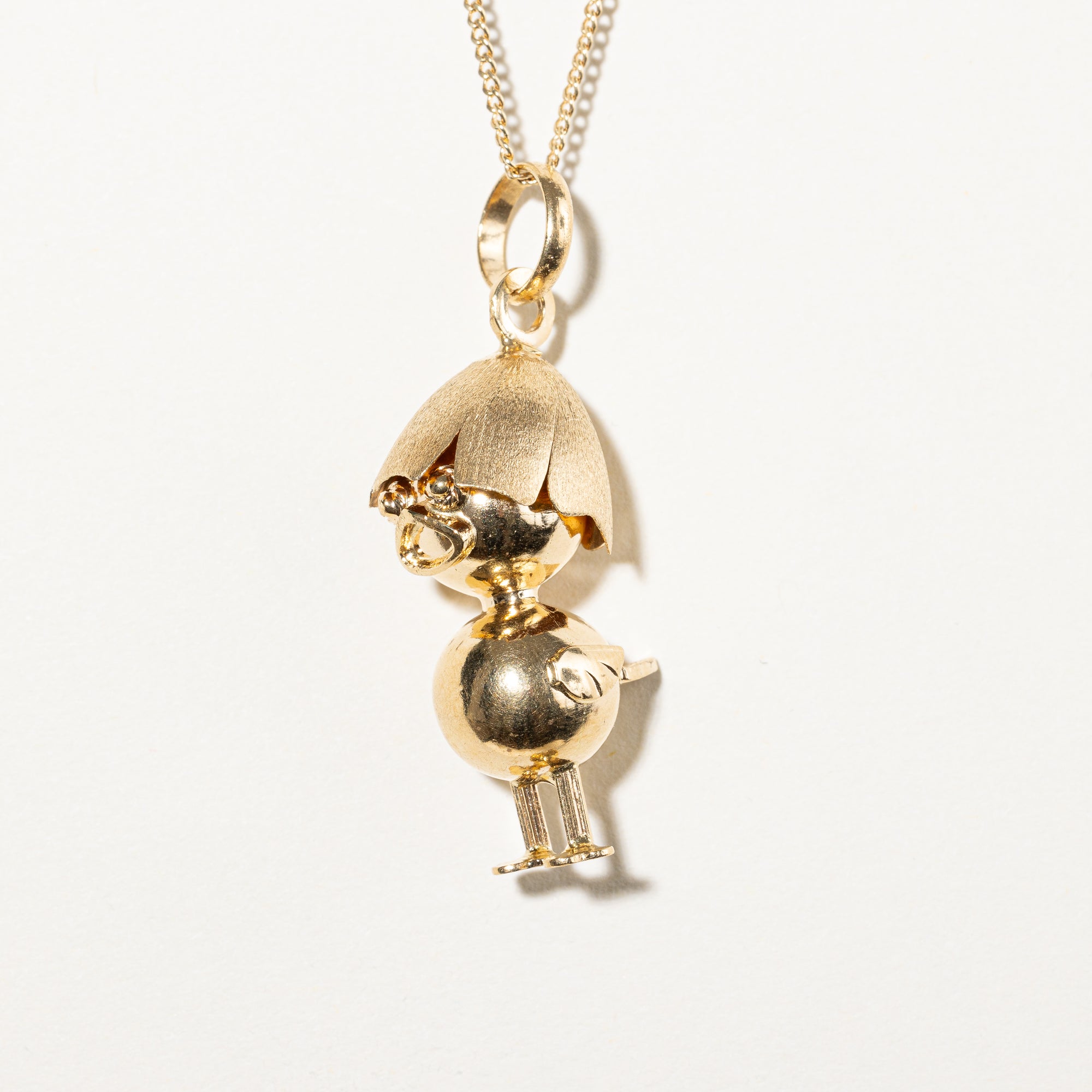 18k Yellow Gold Chick Charm