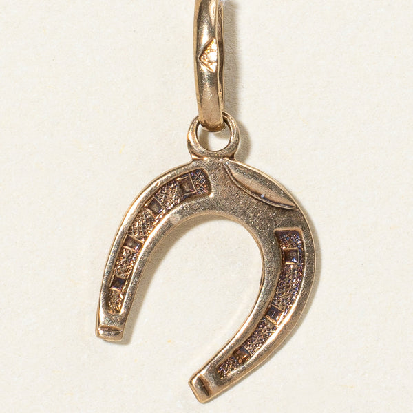 10k Yellow Gold Horseshoe Charm