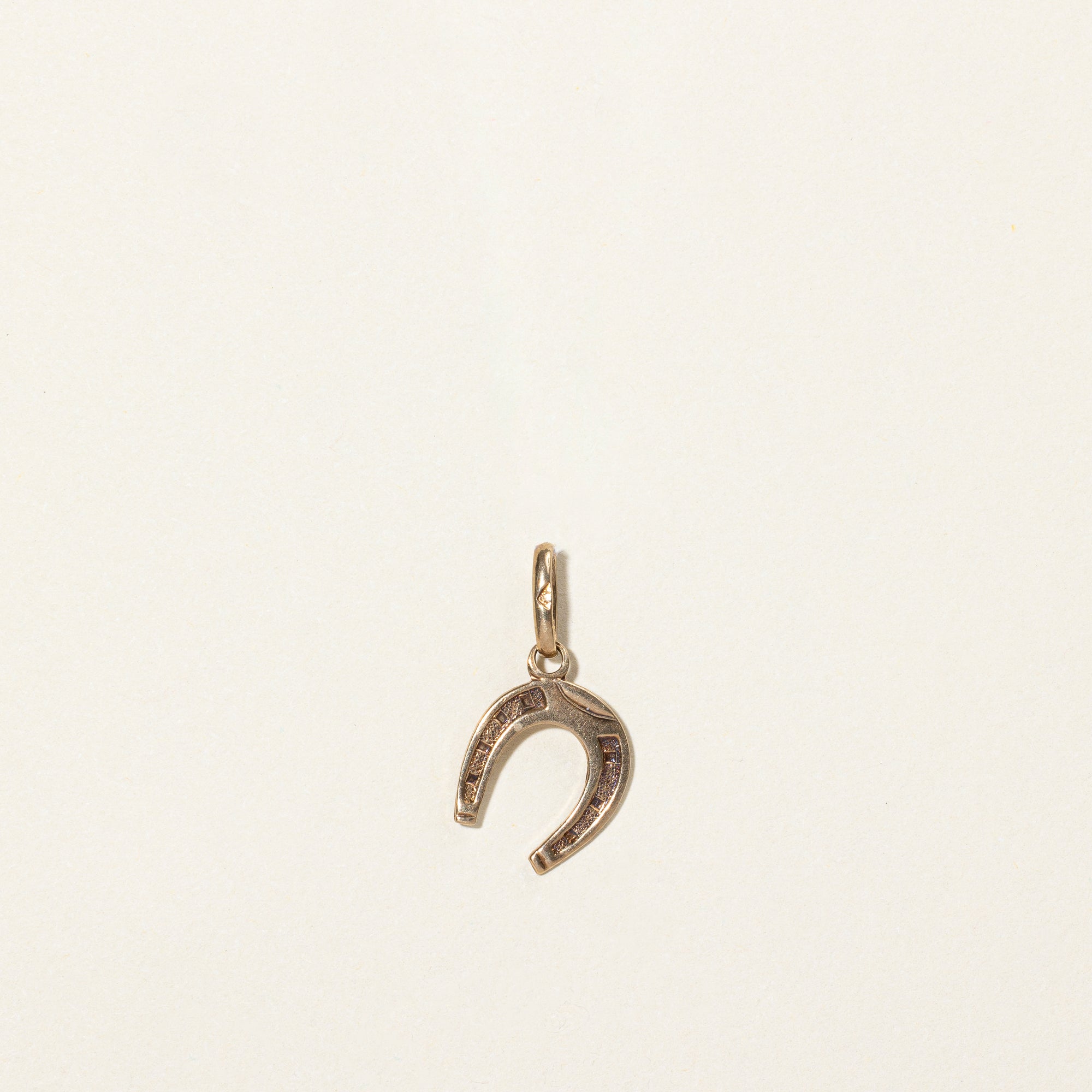 10k Yellow Gold Horseshoe Charm