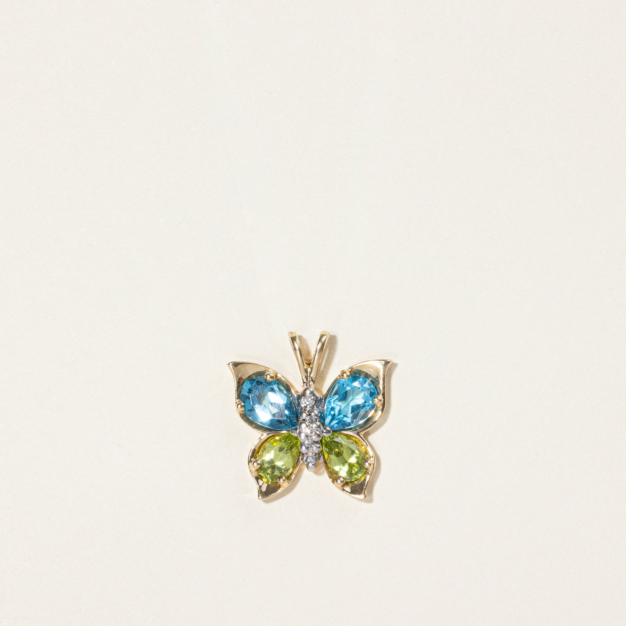 Multi Gem Butterfly Pendant | 2.33ctw |