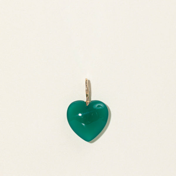 Chrysoprase Heart Charm | 8.50ct |