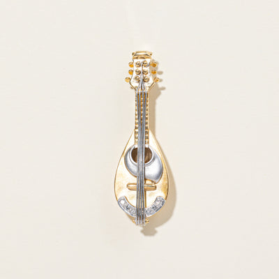 Diamond Guitar Brooch | 0.21ctw |
