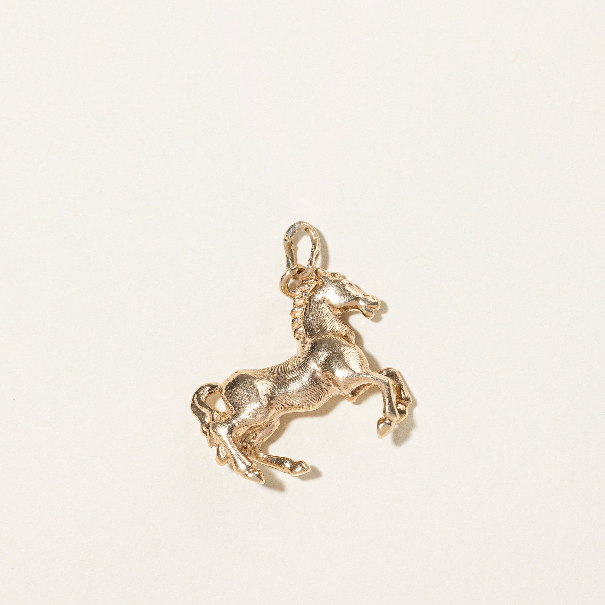 10k Yellow Gold Horse Charm