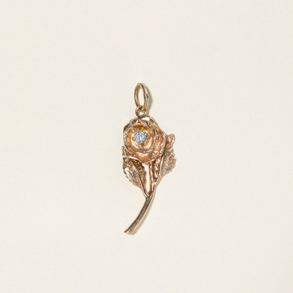 Diamond Flower Charm | 0.07ct |