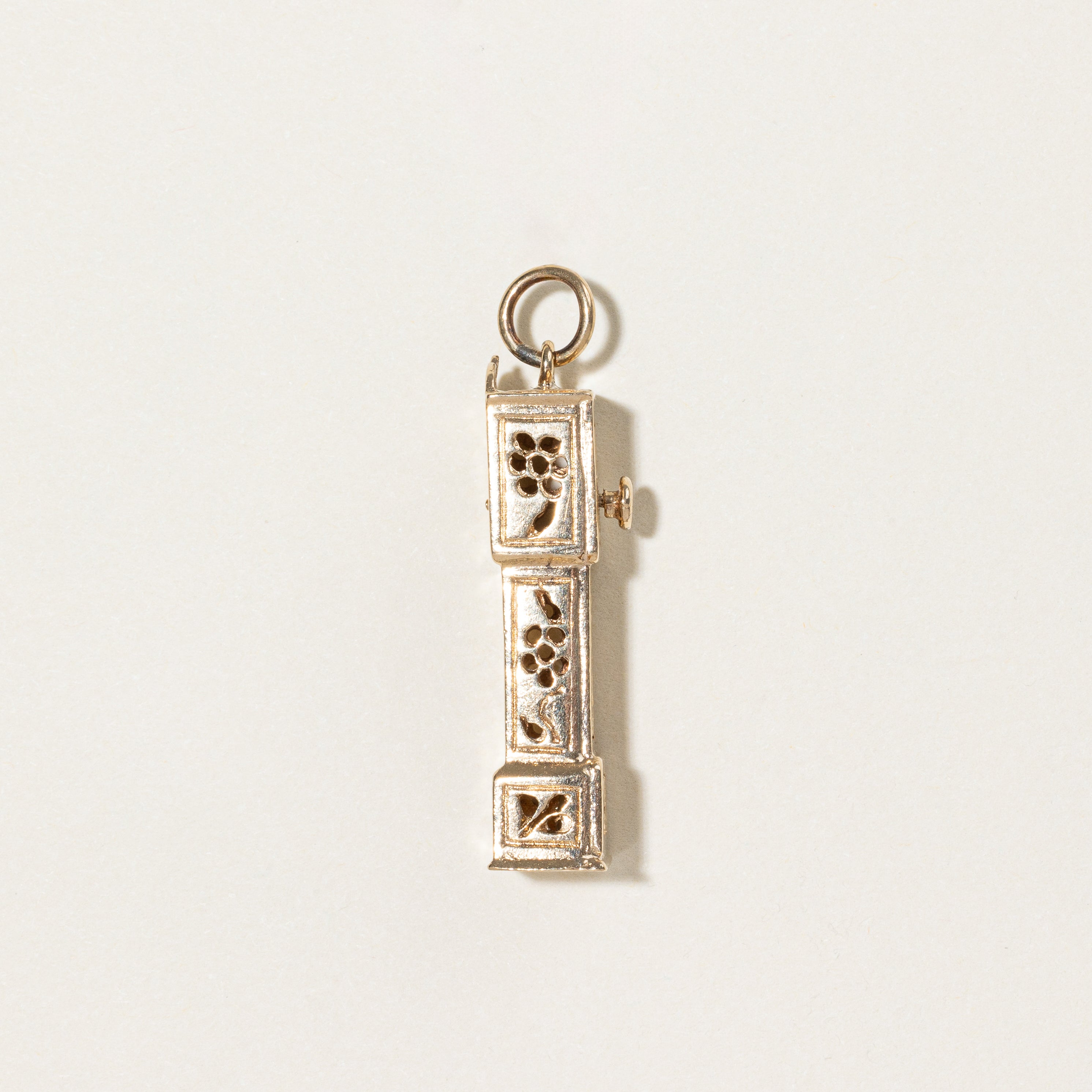 1971 London 9k Yellow Gold 1971 London Clock Charm