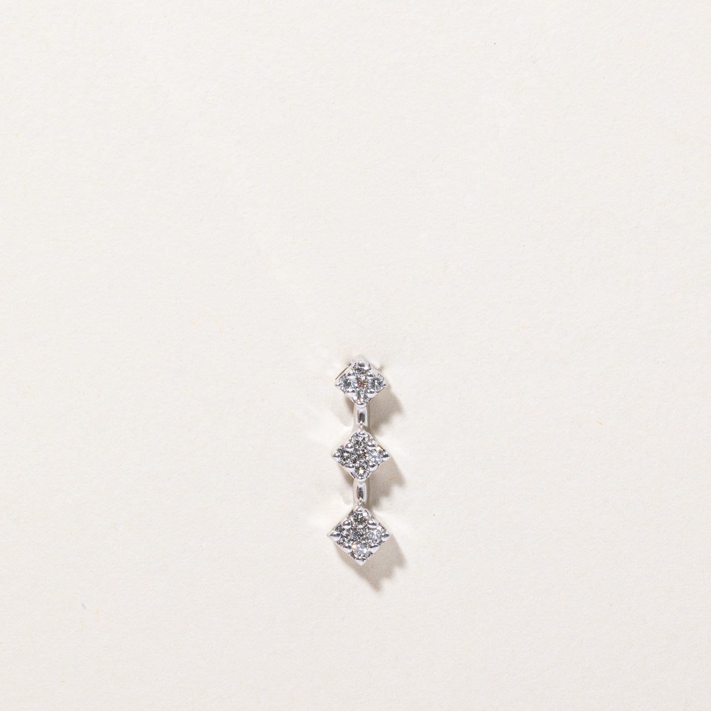 Diamond Column Pendant | 0.12ctw |