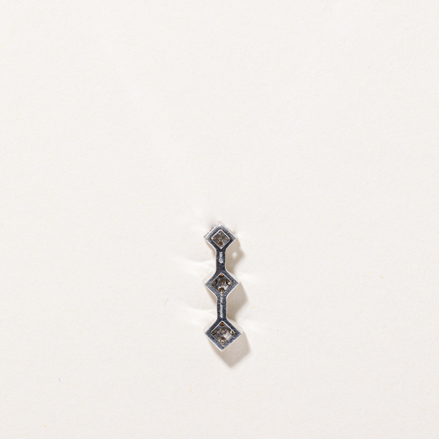 Diamond Column Pendant | 0.12ctw |