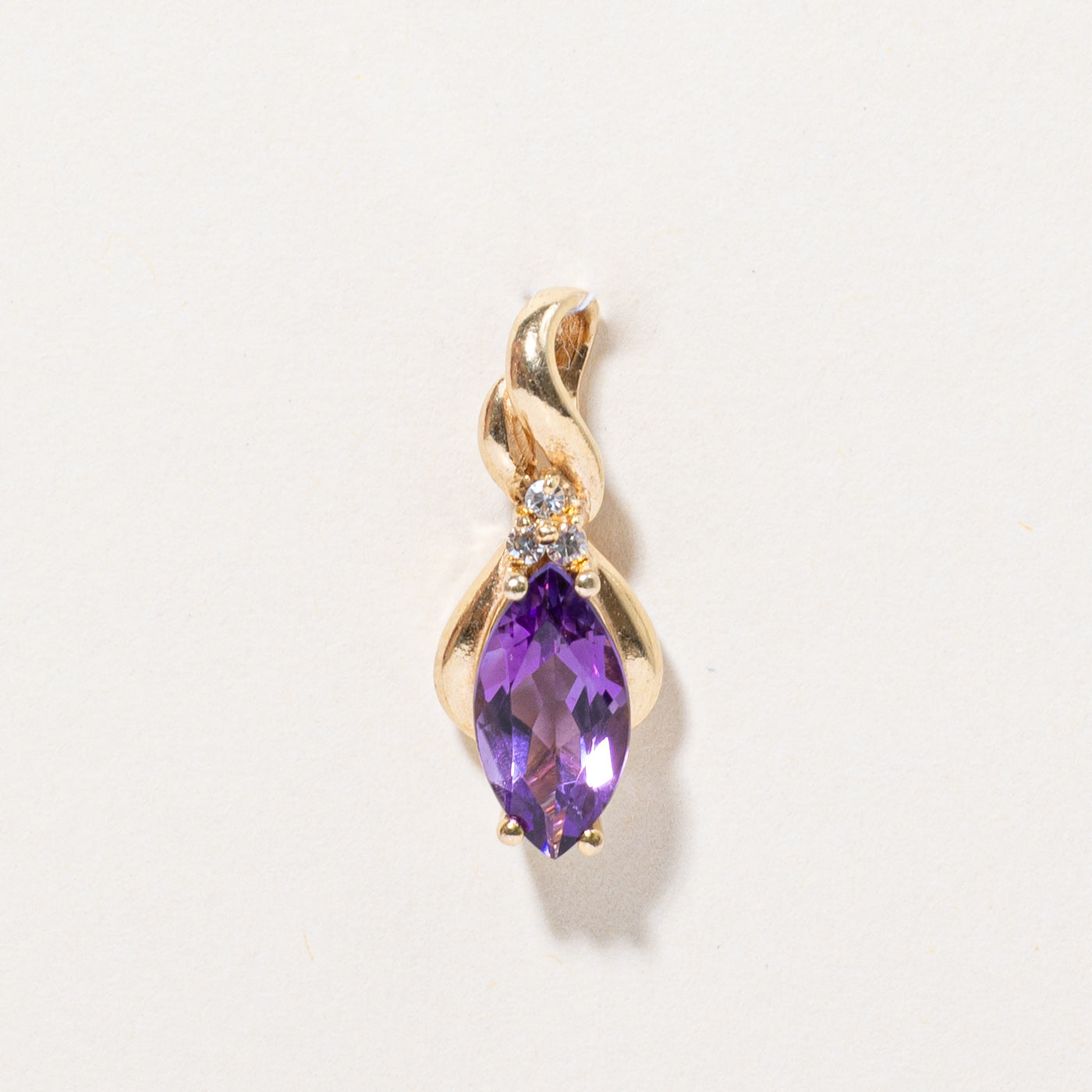 Amethyst & Diamond Pendant | 1.31ct, 0.036ctw |