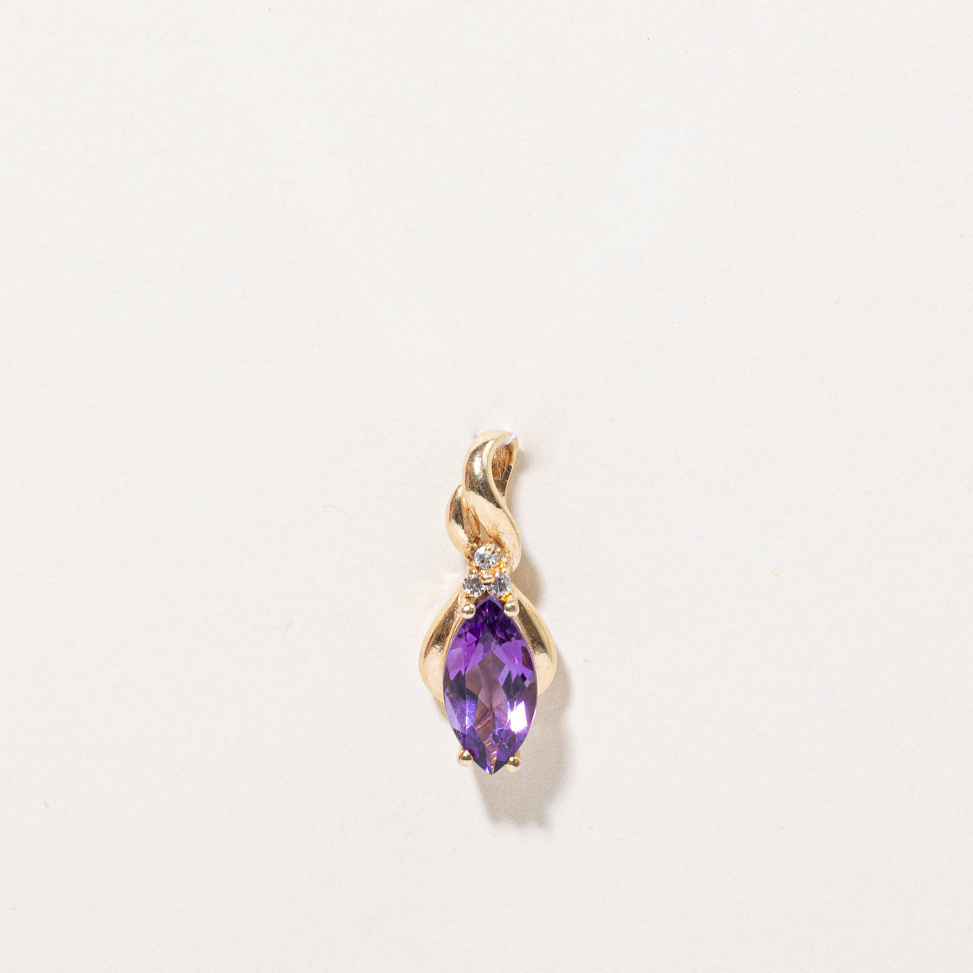 Amethyst & Diamond Pendant | 1.31ct, 0.036ctw |