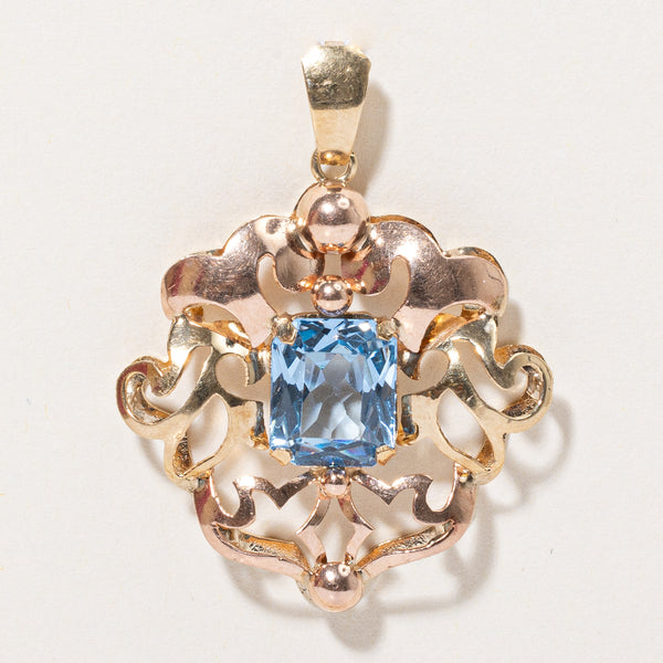 Synthetic Spinel Ornate Pendant | 5.00ct |