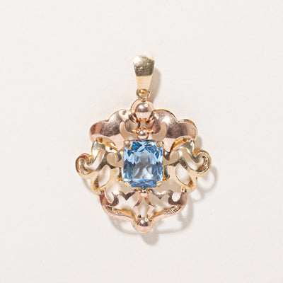 Synthetic Spinel Ornate Pendant | 5.00ct |