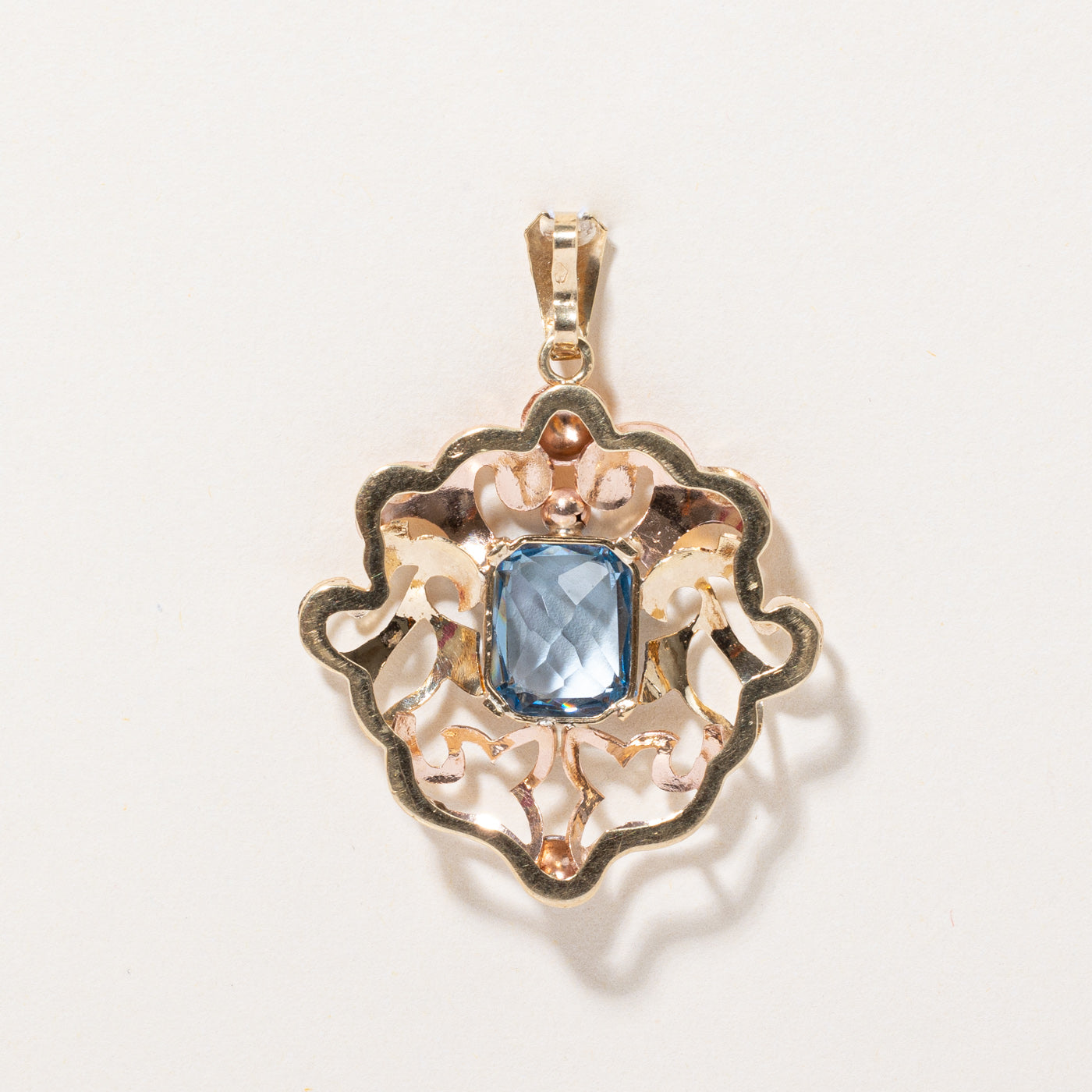 Synthetic Spinel Ornate Pendant | 5.00ct |