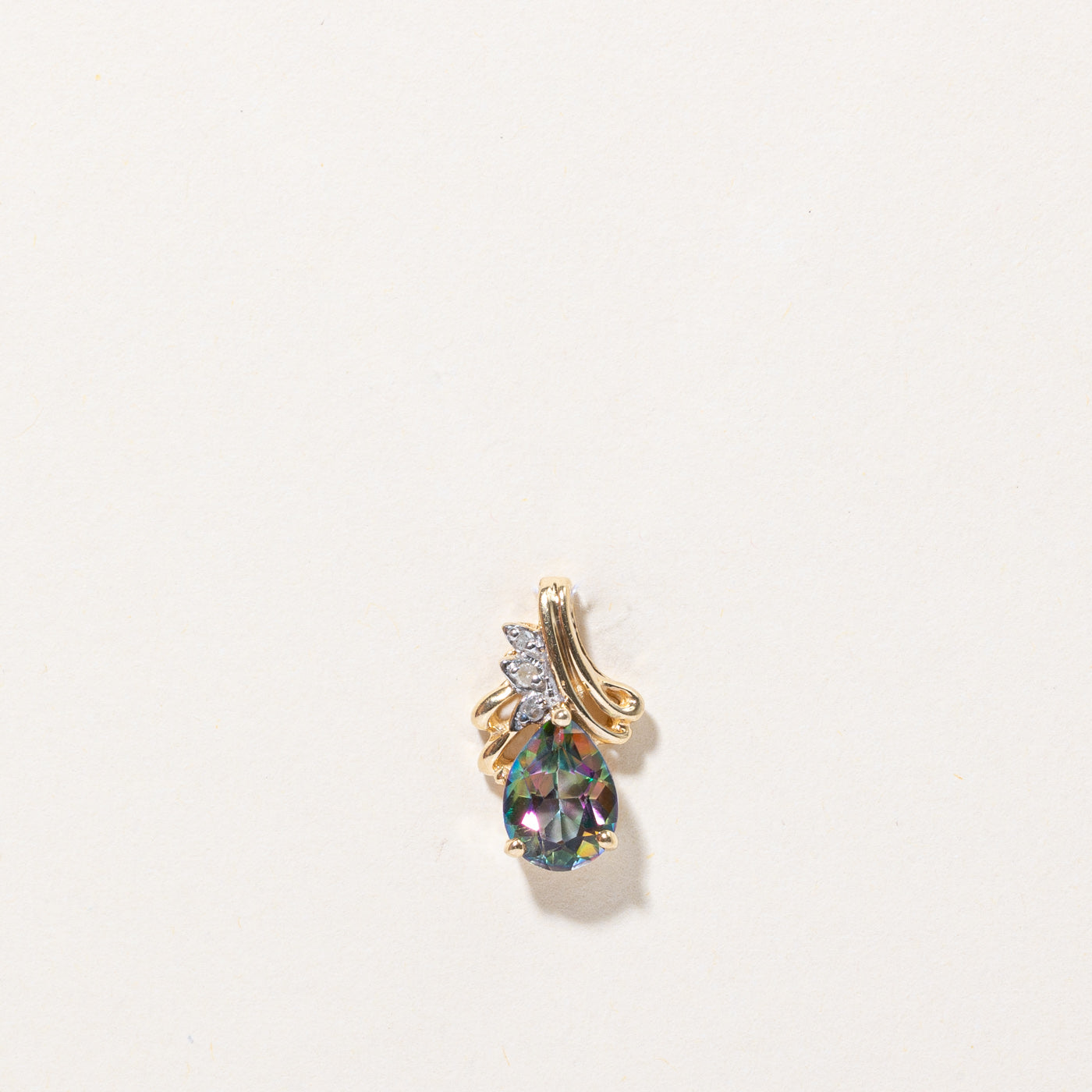 Mystic Topaz & Diamond Pendant | 2.50ct, 0.03ctw |