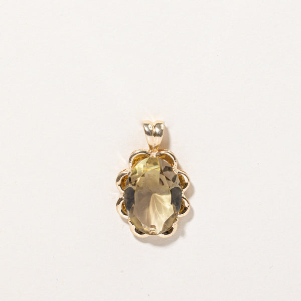 Olive Quartz Pendant | 7.95ct |