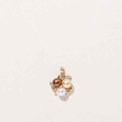 Pearl & Diamond Pendant | 0.02ctw |