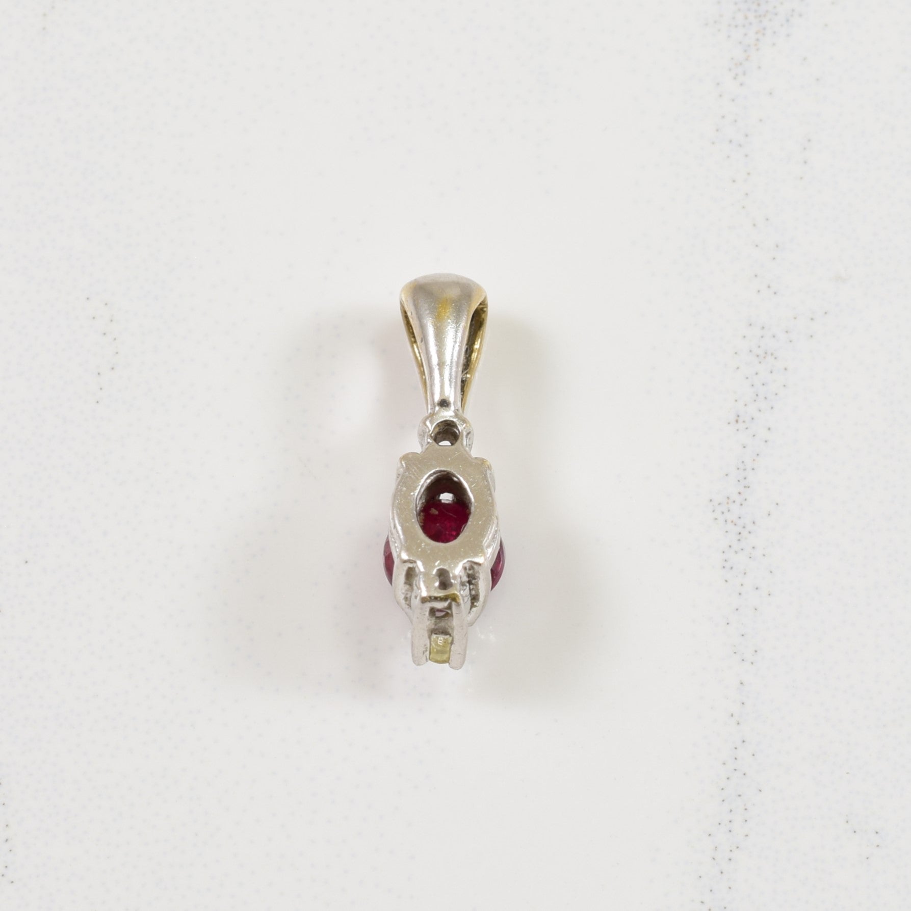 Diamond & Ruby Pendant | 0.38ct, 0.03ctw |