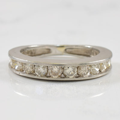 Platinum Diamond Semi Eternity Band | 0.70ctw | SZ 5.25 |