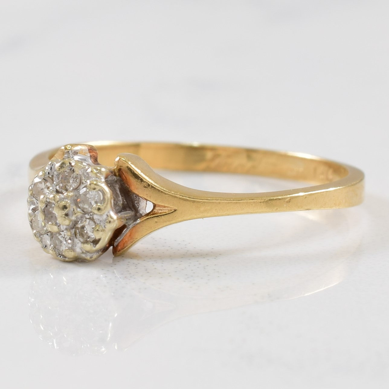 Cluster Diamond Split Shank Ring | 0.06ctw | SZ 6.75 |