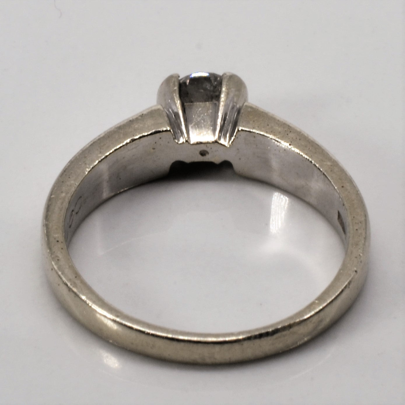 Semi Bezel Set Diamond Engagement Ring | 0.44ct | SZ 6.5 |