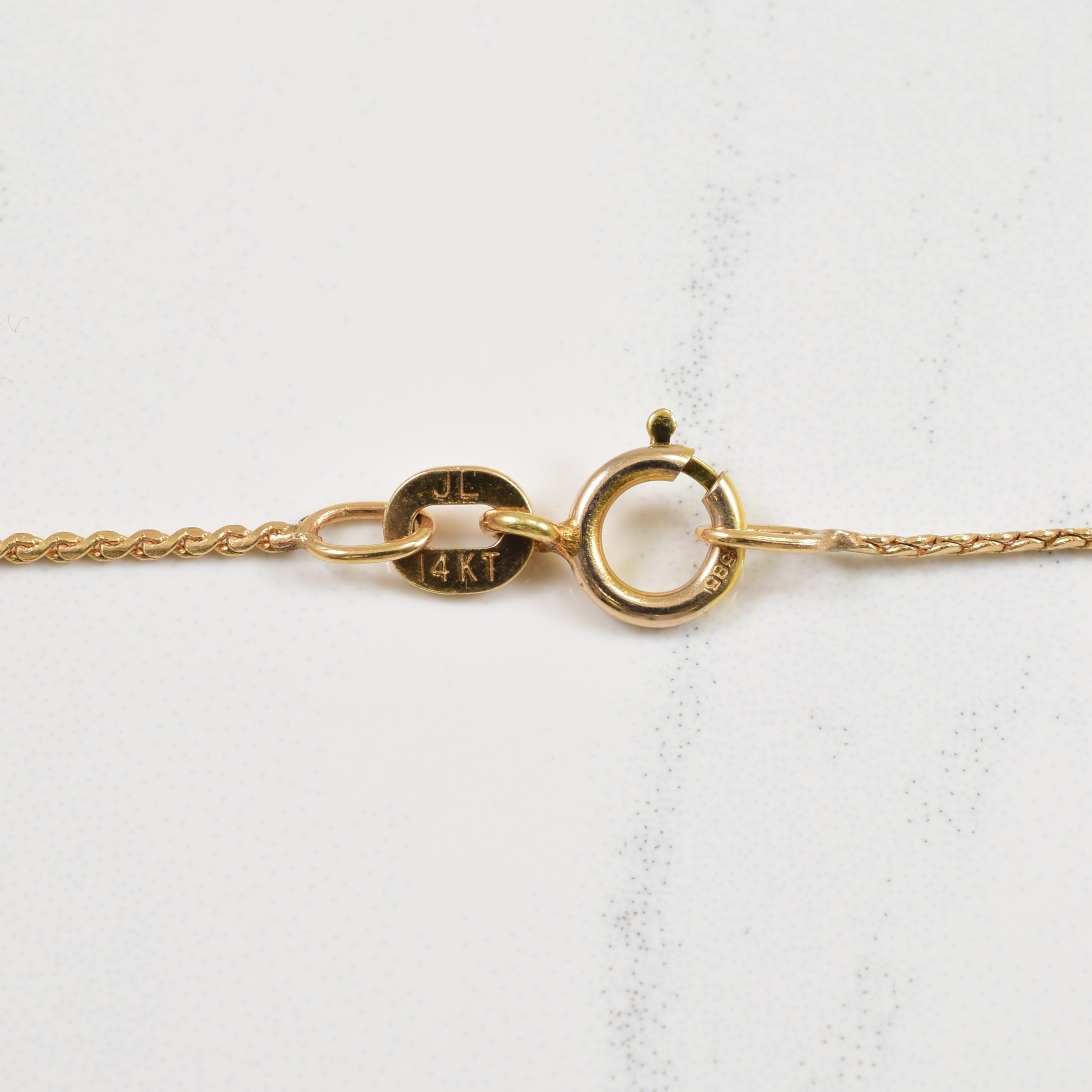 Chevron Blue Sapphire Necklace | 0.17ct |