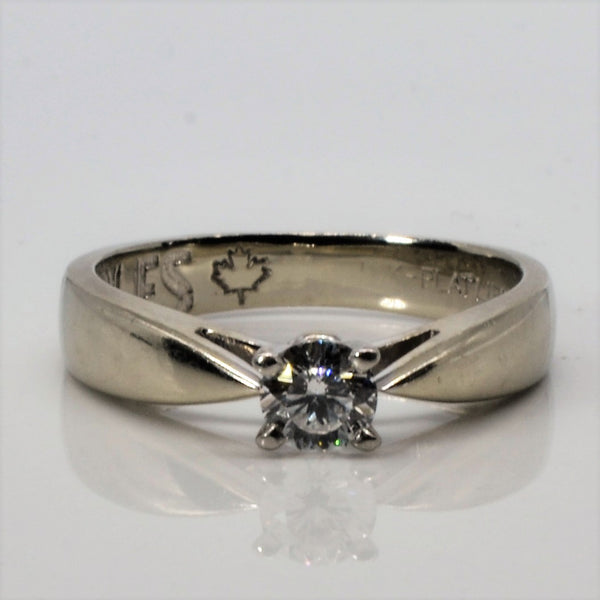 Solitaire Diamond Engagement Ring | 0.31ct | SZ 5.75 |