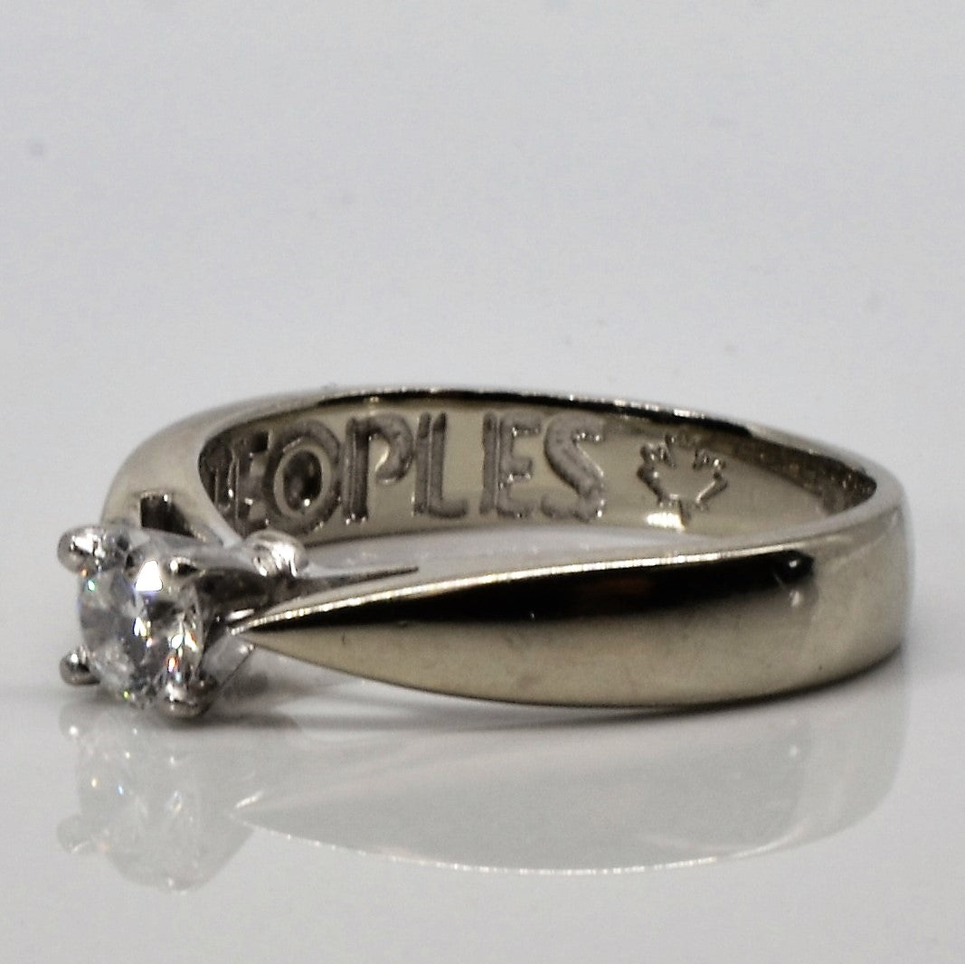 Solitaire Diamond Engagement Ring | 0.31ct | SZ 5.75 |