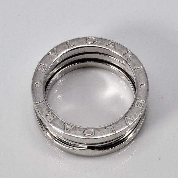 'BVLGARI' White Gold B.ZERO1 Ring | SZ 6.75 |