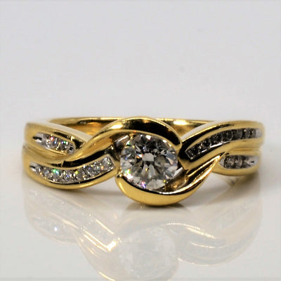 Bypass Diamond Engagement Ring | 0.50ctw | SZ 6 |