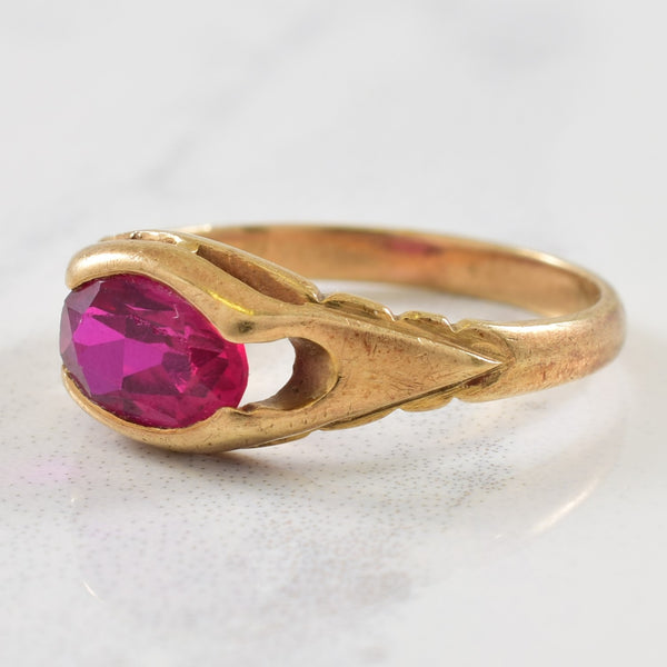 Solitaire Ruby Ring | 1.00ct | SZ 4 |