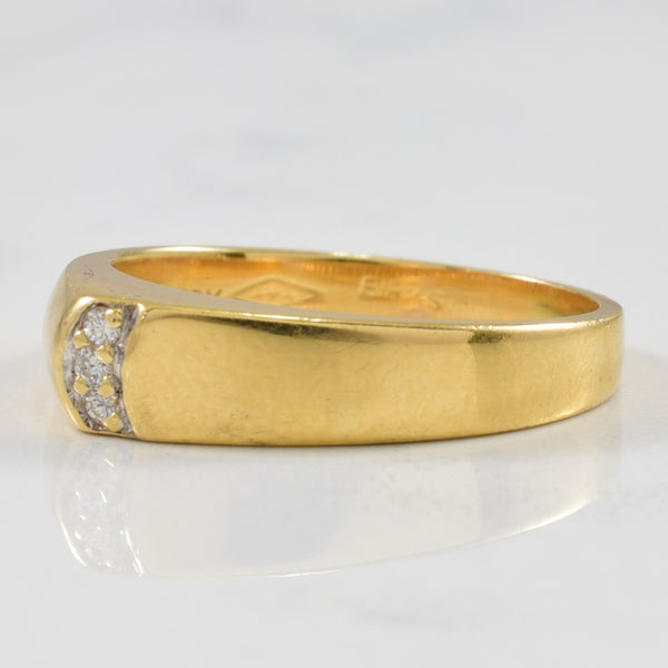 Pave Diamond Tapered Ring | 0.02ctw | SZ 5.5 |