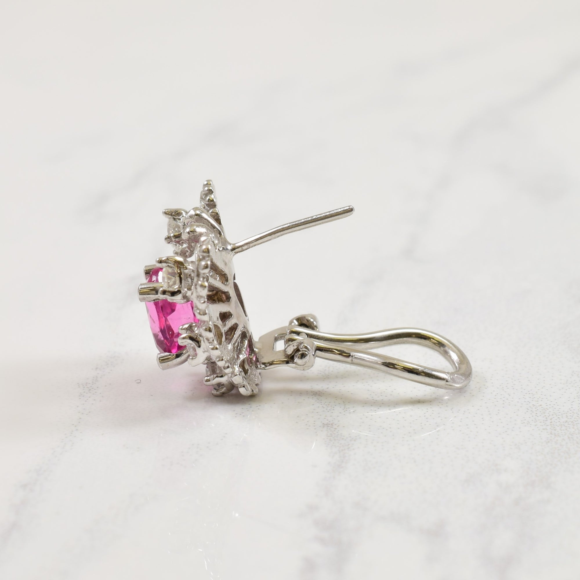 Pink Topaz & Diamond Earrings | 0.44ctw, 1.80ctw |