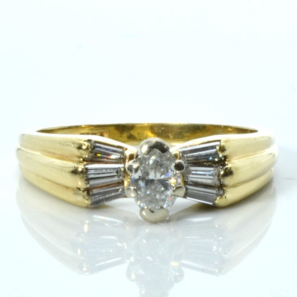Multi-Cut Diamond Gold Ring | 0.36ctw | SZ 5.25 |