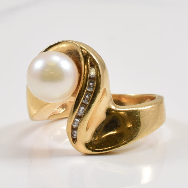 Pearl & Diamond Ring | 0.12ctw, 2.50ct | SZ 4.5 |
