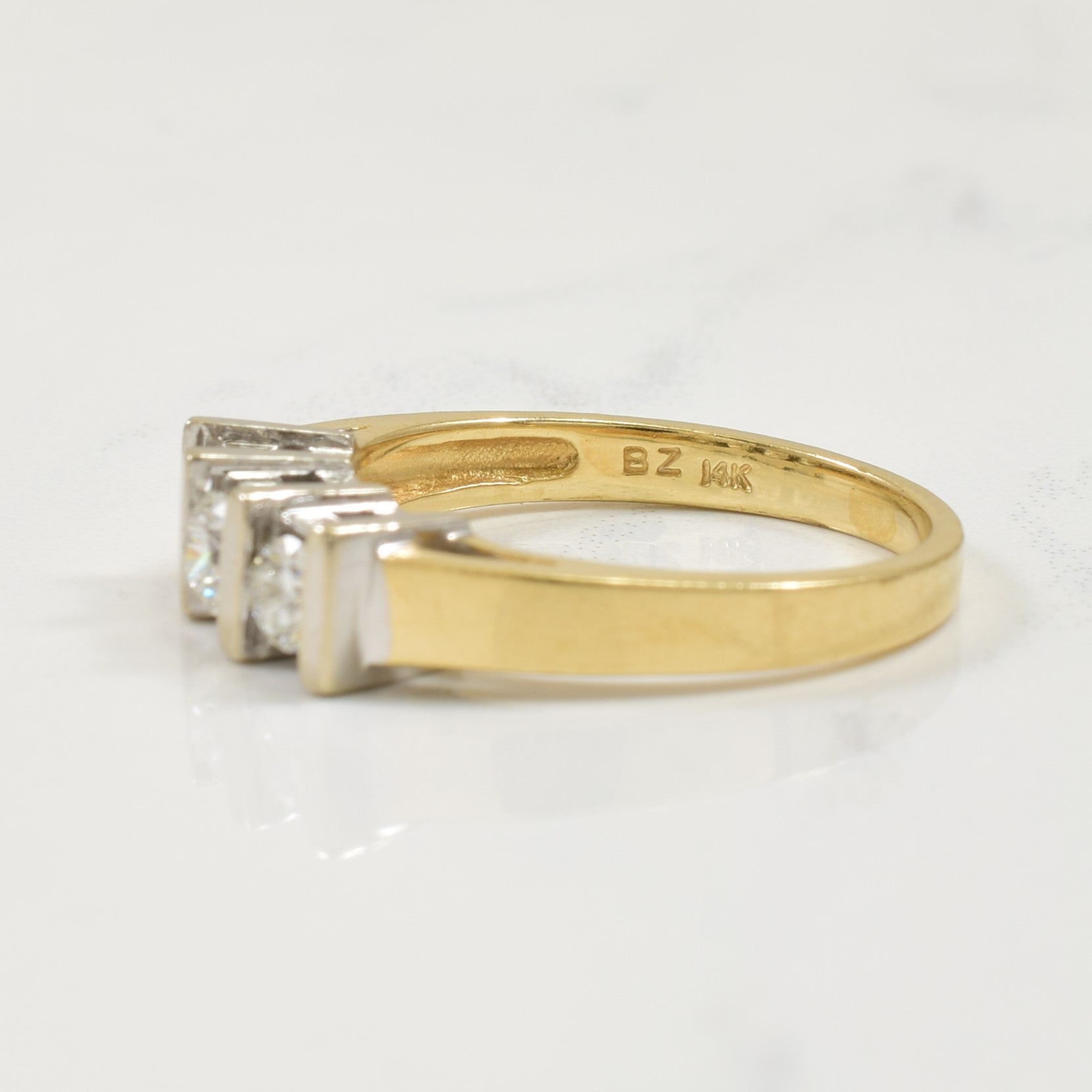 Three Stone Diamond Ring | 0.44ctw | SZ 6.75 |
